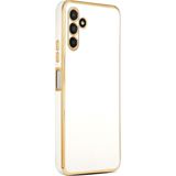 Microsonic Samsung Galaxy M14 Olive Plated Beyaz Cep Telefonu Kılıfı
