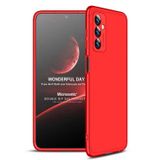Microsonic Samsung Galaxy M23 için Kılıf Double Dip 360 Protective Kırmızı [Galaxy M23 ile Uyumlu Kılıf - Kırmızı]