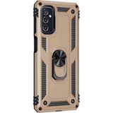 Microsonic Samsung Galaxy M23 Military Ring Holder Gold Cep Telefonu Kılıfı