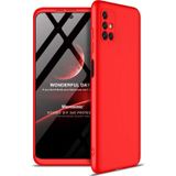 Microsonic Samsung Galaxy M31S Double Dip 360 Protective Kırmızı Kılıf