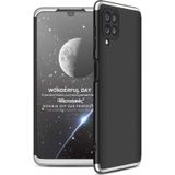 Microsonic Samsung Galaxy M32 4G Double Dip 360 Protective Siyah Gri Kılıf
