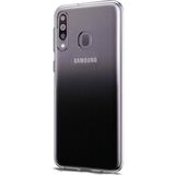 Microsonic Samsung Galaxy M40 Transparent Soft Beyaz Cep Telefonu Kılıfı