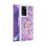 Microsonic Samsung Galaxy Note 20 Glitter Liquid Holder Pembe Kılıf