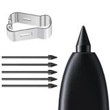 Microsonic Samsung Galaxy Note 20 Pencil Uçları 5`li Paket Siyah [Galaxy Note 20 ile Uyumlu Dokunmatik Kalem Ucu - Siyah]