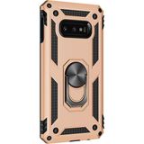 Microsonic Samsung Galaxy S10e Military Ring Holder Gold Kılıf