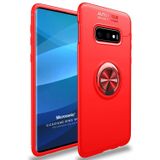 Microsonic Samsung Galaxy S10e Military Ring Holder Kırmızı Kılıf