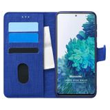 Microsonic Samsung Galaxy S20 FE Fabric Book Wallet Lacivert Kılıf