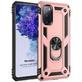Microsonic Samsung Galaxy S20 FE Military Ring Holder Rose Gold Cep Telefonu Kılıf