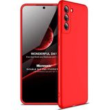 Microsonic Samsung Galaxy S21 Plus Double Dip 360 Protective Kırmızı Cep Telefonu Kılıfı