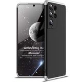 Microsonic Samsung Galaxy S21 Ultra Double Dip 360 Protective Siyah Gri Kılıf