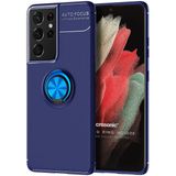 Microsonic Samsung Galaxy S21 Ultra Kickstand Ring Holder Lacivert Cep Telefonu Kılıfı