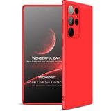 Microsonic Samsung Galaxy S22 Ultra Double Dip 360 Protective Kırmızı Cep Telefonu Kılıfı