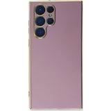 Microsonic Samsung Galaxy S22 Ultra Olive Plated Lila Cep Telefonu Kılıfı