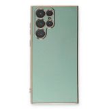 Microsonic Samsung Galaxy S22 Ultra Olive Plated Yeşil Kılıf