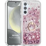 Microsonic Samsung Galaxy S23 FE Glitter Liquid Holder Pembe Kılıf