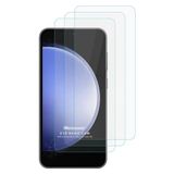 Microsonic Samsung Galaxy S23 FE Screen Protector Nano Glass Cam Ekran Koruyucu (3`lü Paket) [Galaxy S23 FE ile Uyumlu Ekran Koruyucu - Şeffaf]