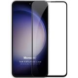 Microsonic Samsung Galaxy S23 FE Tam Kaplayan Siyah Temperli Cam Ekran Koruyucu