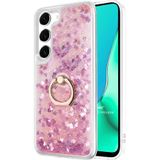 Microsonic Samsung Galaxy S23 Glitter Liquid Holder Pembe Kılıf