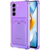 Microsonic Samsung Galaxy S23 Plus Card Slot Shock Lila Cep Telefonu Kılıfı