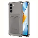Microsonic Samsung Galaxy S23 Plus Card Slot Shock Siyah Cep Telefonu Kılıfı