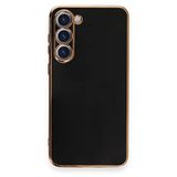 Microsonic Samsung Galaxy S23 Plus için Kılıf Olive Plated Siyah [Galaxy S23 Plus ile Uyumlu Kılıf - Siyah]