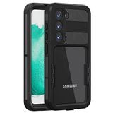 Microsonic Samsung Galaxy S23 Plus için Kılıf Waterproof 360 Full Body Protective Siyah [Galaxy S23 Plus ile Uyumlu Kılıf - Siyah]