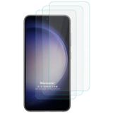 Microsonic Samsung Galaxy S23 Plus Screen Protector Nano Glass Cam Ekran Koruyucu (3`lü Paket) [Galaxy S23 Plus ile Uyumlu Ekran Koruyucu - Şeffaf]