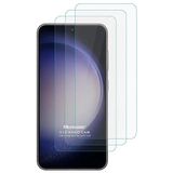 Microsonic Samsung Galaxy S23 Screen Protector Nano Glass Cam Ekran Koruyucu (3`lü Paket) [Galaxy S23 ile Uyumlu Ekran Koruyucu - Şeffaf]