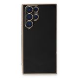 Microsonic Samsung Galaxy S23 Ultra Olive Plated Siyah Cep Telefonu Kılıfı