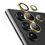 Microsonic Samsung Galaxy S23 Ultra Tekli Kamera Lens Koruma Camı Gold [Galaxy S23 Ultra ile Uyumlu Ekran Koruyucu]