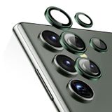 Microsonic Samsung Galaxy S23 Ultra Tekli Kamera Lens Koruma Camı Yeşil [Galaxy S23 Ultra ile Uyumlu Ekran Koruyucu]