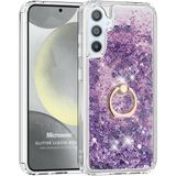 Microsonic Samsung Galaxy S24 Glitter Liquid Holder Mor Kılıf