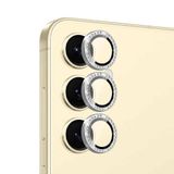 Microsonic Samsung Galaxy S24 Plus Tekli Diamond Taşlı Kamera Koruma Camı Gümüş [Galaxy S24 Plus ile Uyumlu Ekran Koruyucu - Gümüş]