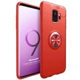 Microsonic Samsung Galaxy S9 için Kılıf Kickstand Ring Holder Kırmızı [Galaxy S9 ile Uyumlu Kılıf - Kırmızı]