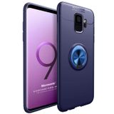 Microsonic Samsung Galaxy S9 için Kılıf Kickstand Ring Holder Lacivert [Galaxy S9 ile Uyumlu Kılıf - Lacivert]