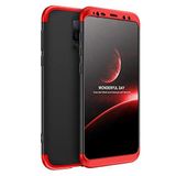 Microsonic Samsung Galaxy S9 Plus için Kılıf Double Dip 360 Protective Siyah Kırmızı [Galaxy S9 Plus ile Uyumlu Kılıf - Kırmızı]