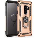 Microsonic Samsung Galaxy S9 Plus için Kılıf Military Ring Holder Gold [Galaxy S9 Plus ile Uyumlu Kılıf - Gold]