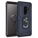 Microsonic Samsung Galaxy S9 Plus için Kılıf Military Ring Holder Lacivert [Galaxy S9 Plus ile Uyumlu Kılıf - Lacivert]
