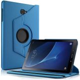 Microsonic Samsung Galaxy Tab A 10.1inç T580 360 Rotating Stand Deri Mavi Kılıf