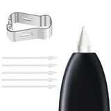 Microsonic Samsung Galaxy Tab S6 10.6` T860 Pencil Uçları 5`li Paket Beyaz [Galaxy Tab S6 T860 ile Uyumlu Dokunmatik Kalem Ucu - Beyaz]