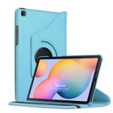 Microsonic Samsung Galaxy Tab S6 Lite 10.4" P610 Kılıf 360 Rotating Stand Deri Mavi