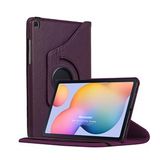 Microsonic Samsung Galaxy Tab S6 Lite 10.4" P610 Kılıf 360 Rotating Stand Deri Mor