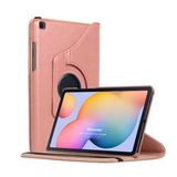 Microsonic Samsung Galaxy Tab S6 Lite 10.4" P610 Kılıf 360 Rotating Stand Deri Rose Gold