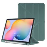 Microsonic Samsung Galaxy Tab S6 Lite 10.4" P610 Kılıf Origami Pencil Koyu Yeşil