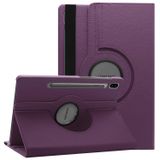 Microsonic Samsung Galaxy Tab S7 Fe Lte T737 Kılıf 360 Rotating Stand Deri Mor