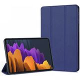 Microsonic Samsung Galaxy Tab S7 Fe Lte T737 Kılıf Slim Translucent Back Smart Cover Lacivert