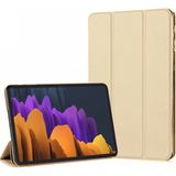 Microsonic Samsung Galaxy Tab S7 Plus T970 Kılıf Slim Translucent Back Smart Cover Gold