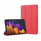 Microsonic Samsung Galaxy Tab S7 Plus T970 Kılıf Slim Translucent Back Smart Cover Kırmızı