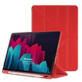 Microsonic Samsung Galaxy Tab S7 T870 Kılıf Origami Pencil Kırmızı