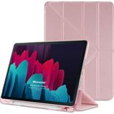 Microsonic Samsung Galaxy Tab S7 T870 Kılıf Origami Pencil Rose Gold